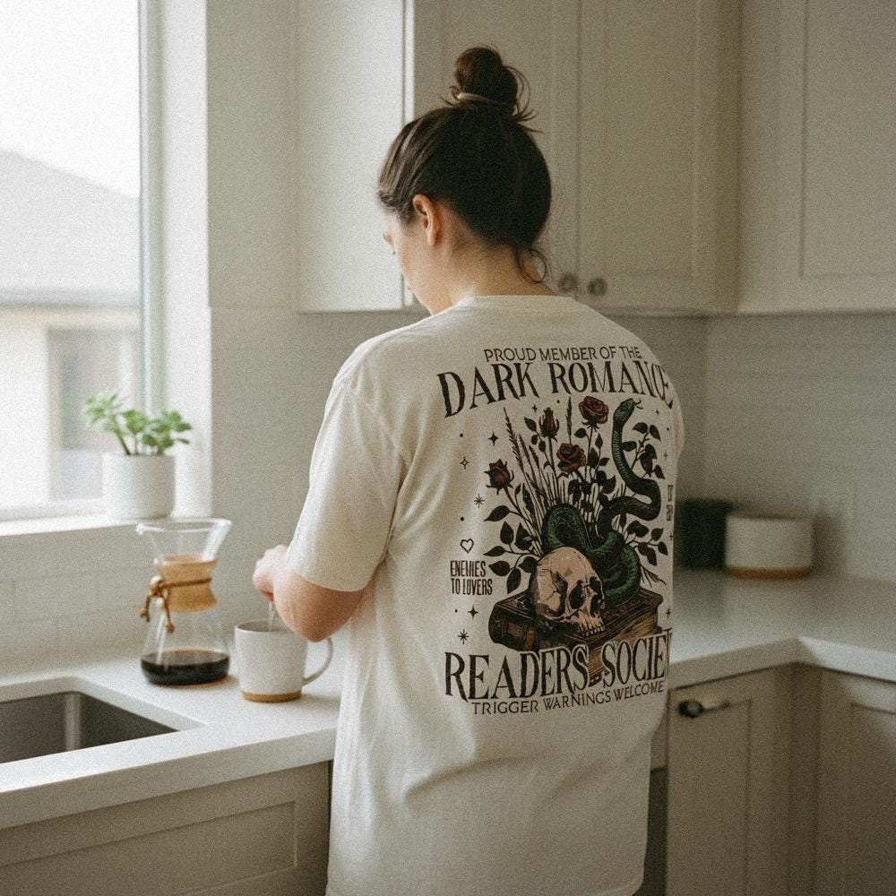 Proud Member Of The Dark Romance Readers Society PNG, Enemies To Lovers