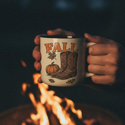 Fall PNG, Western Boots Autumn Design - 300 DPI Design for T-Shirt