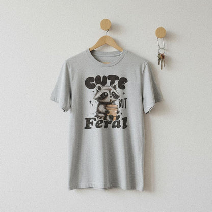 Cute But Feral PNG, Funny Raccoon Shirt - 300 DPI Design for T-Shirt