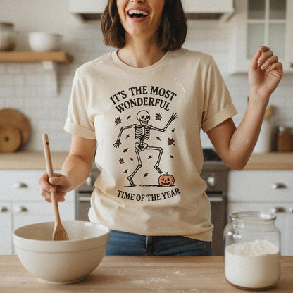 It's The Most Wonderful Time Of The Year PNG, Dancing Skeleton - 300 DPI