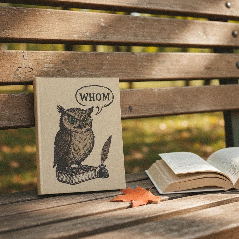 Whom Owl PNG, Funny Grammar Shirt - 300 DPI Design for T-Shirt