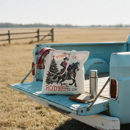 Annual North Pole Rodeo PNG, Santa Cowboy Christmas Shirt - 300 DPI