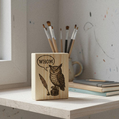 Whom Owl PNG, Funny Grammar Shirt - 300 DPI Design for T-Shirt