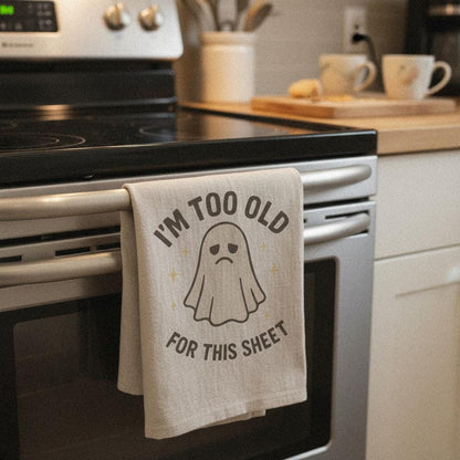 I'm Too Old For This Sheet PNG, Funny Ghost Halloween Shirt - 300 DPI