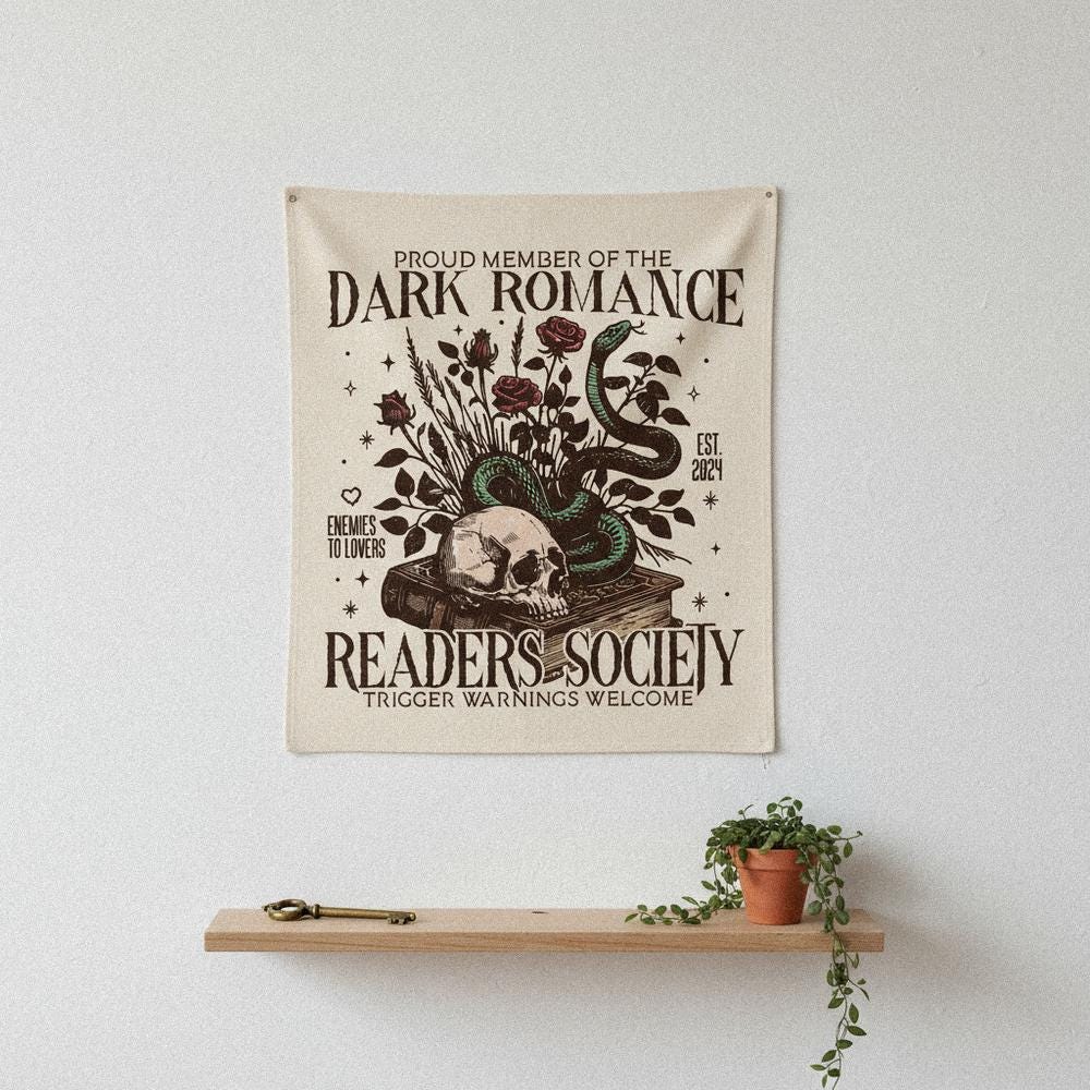 Proud Member Of The Dark Romance Readers Society PNG, Enemies To Lovers