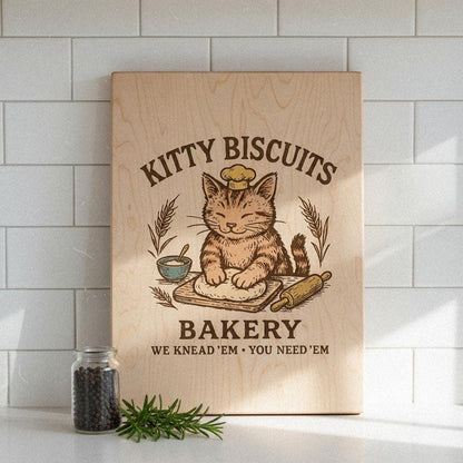Kitty Biscuits Bakery PNG, Cute Cat Digital Download - 300 DPI Design for