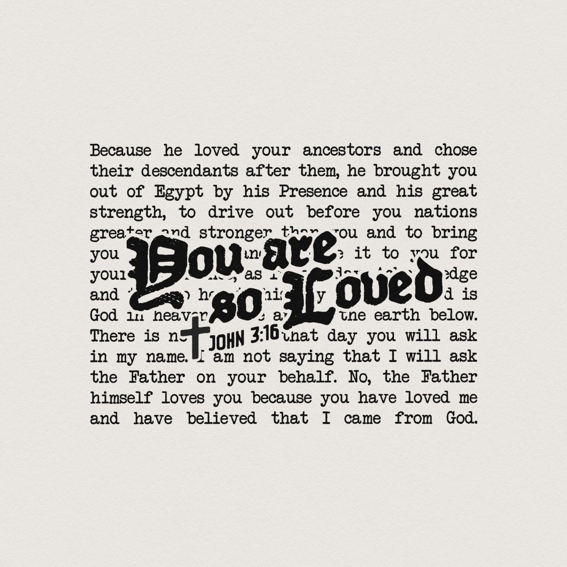 You Are So Loved PNG, Valentine Heart Jesus Love - 300 DPI Design for