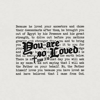 You Are So Loved PNG, Valentine Heart Jesus Love - 300 DPI Design for