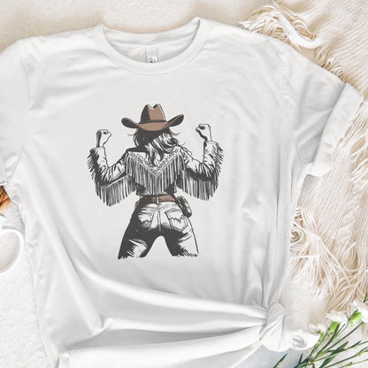 Rustic Cowgirl PNG, Vintage Style PNG - 300 DPI Design for T-Shirt