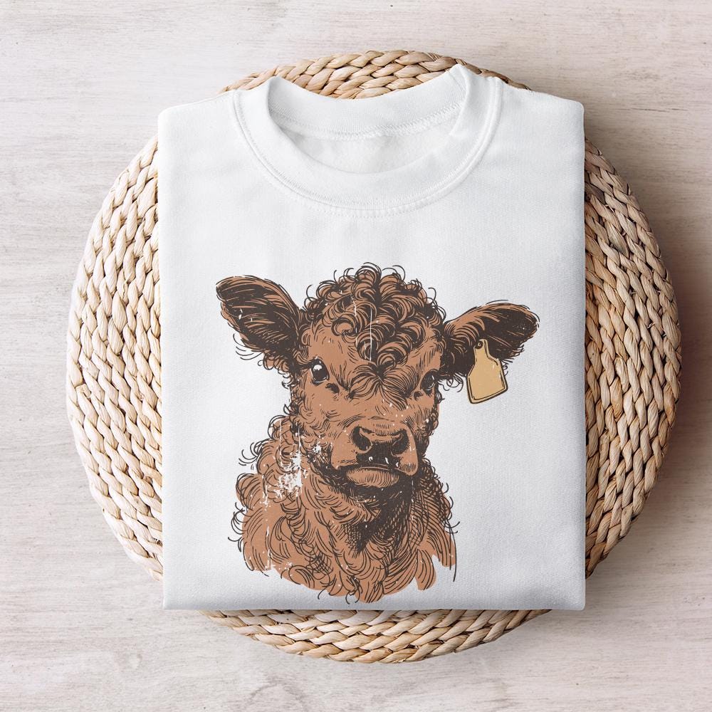Highland Cow PNG, Desert Western png - 300 DPI Design for T-Shirt