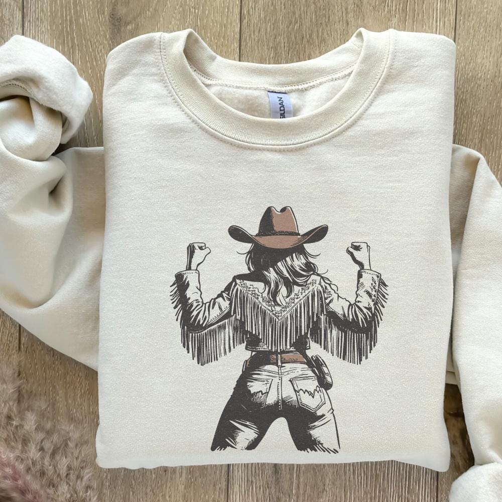 Rustic Cowgirl PNG, Vintage Style PNG - 300 DPI Design for T-Shirt