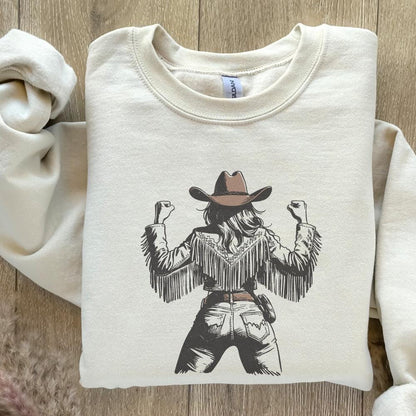 Rustic Cowgirl PNG, Vintage Style PNG - 300 DPI Design for T-Shirt