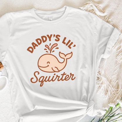 Daddy’s Lil’ Squirter PNG, Cute Whale Digital Download - 300 DPI Design