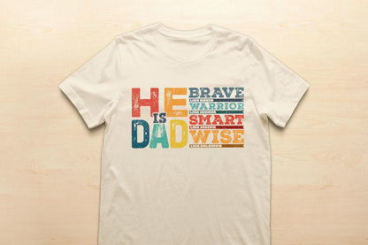 He is Dad PNG, Bible Verses - 300 DPI Design for T-Shirt