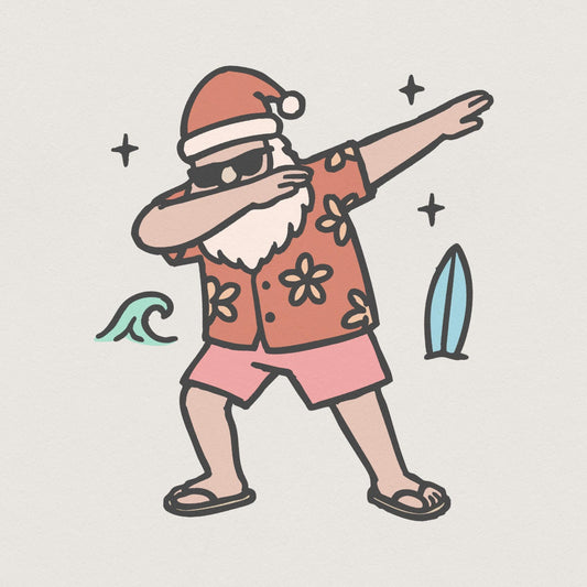 Dabbing Santa PNG, Funny Christmas Shirt - 300 DPI Design for T-Shirt