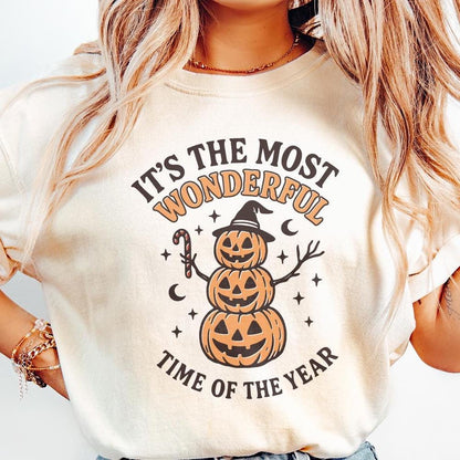 It's the Most Wonderful Time of the Year PNG, Halloween Pumpkin Stack