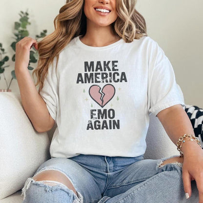 Make America Emo Again PNG, Broken Heart Digital Download - 300 DPI