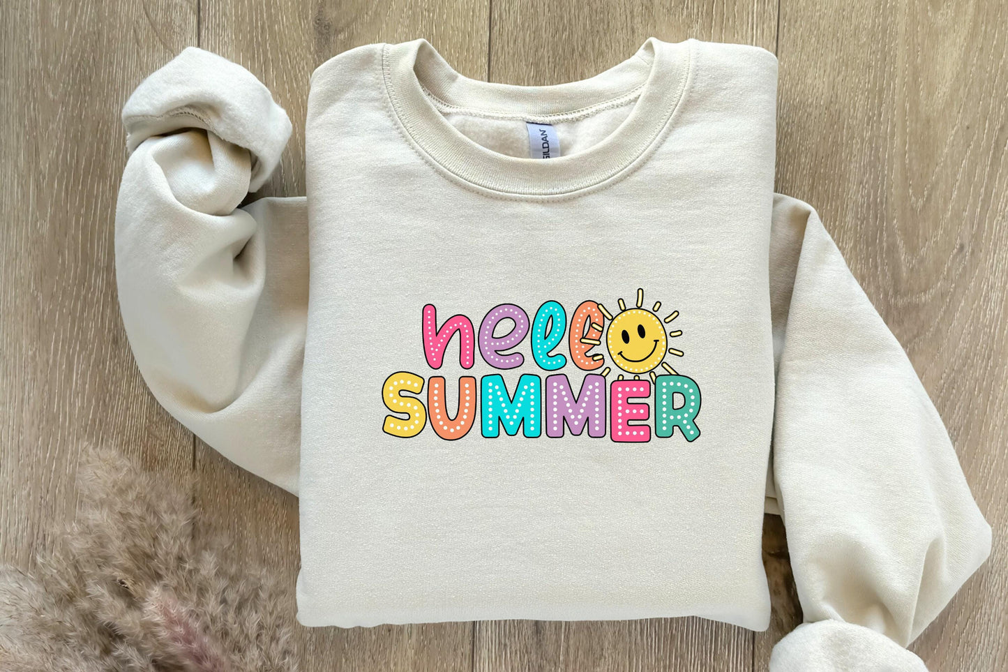 Hello Summer PNG, Dalmatian Dots Retro Vibes - 300 DPI Design for T-Shirt