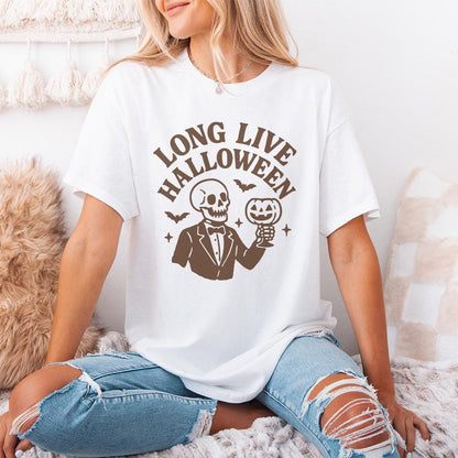 Long Live Halloween PNG, Skeleton Suit Halloween PNG - 300 DPI Design for