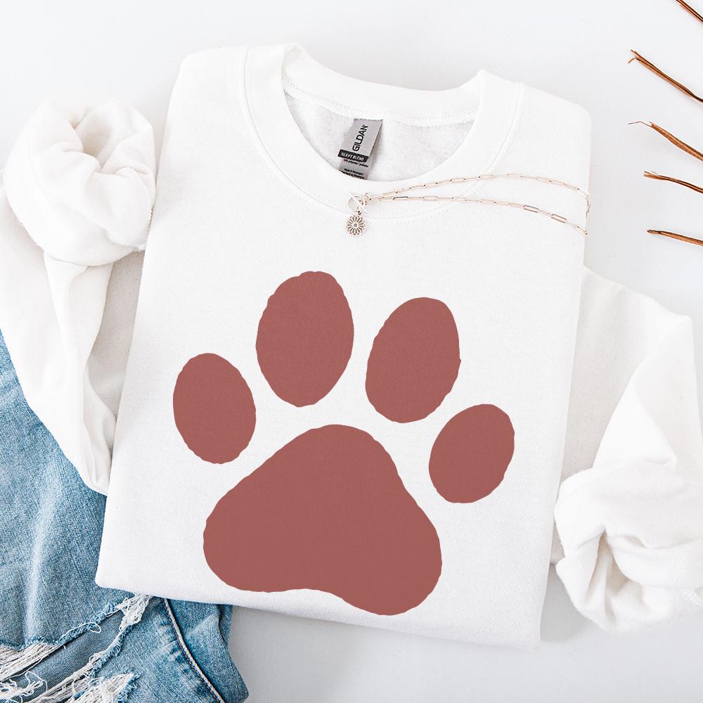 Brown Paw Print PNG, Digital Download for Pet Lovers - 300 DPI Design for