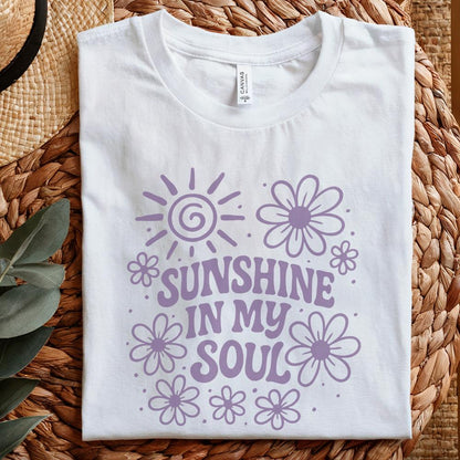 Sunshine In My Soul PNG, Retro Flower PNG - 300 DPI Design for T-Shirt