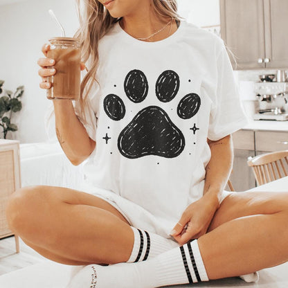 Paw Print PNG, Pet Lover Digital Download - 300 DPI Design for T-Shirt