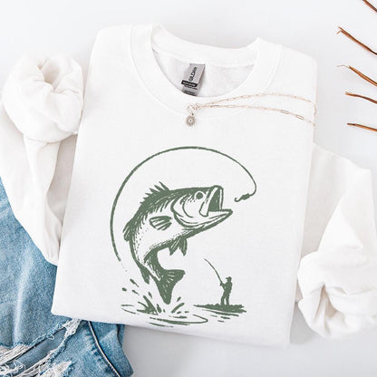 Bass Fishing PNG, Digital Download - 300 DPI Design for T-Shirt