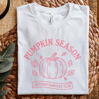 Pumpkin Season PNG, Autumn Harvest Club - 300 DPI Design for T-Shirt