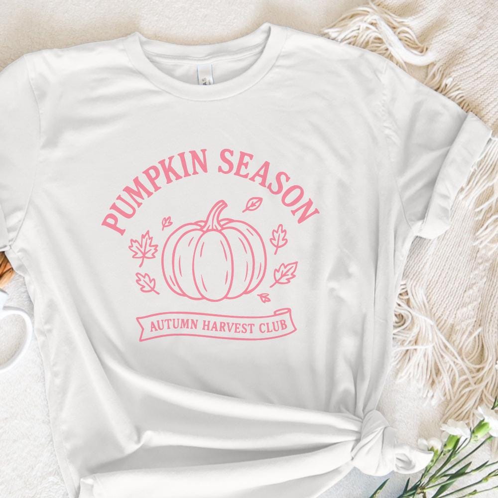 Pumpkin Season PNG, Autumn Harvest Club - 300 DPI Design for T-Shirt