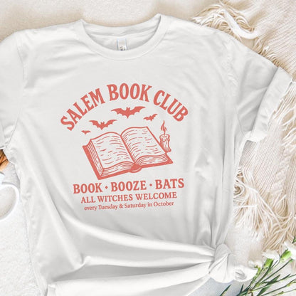 Salem Book Club PNG, Book Booze Bats - 300 DPI Design for T-Shirt
