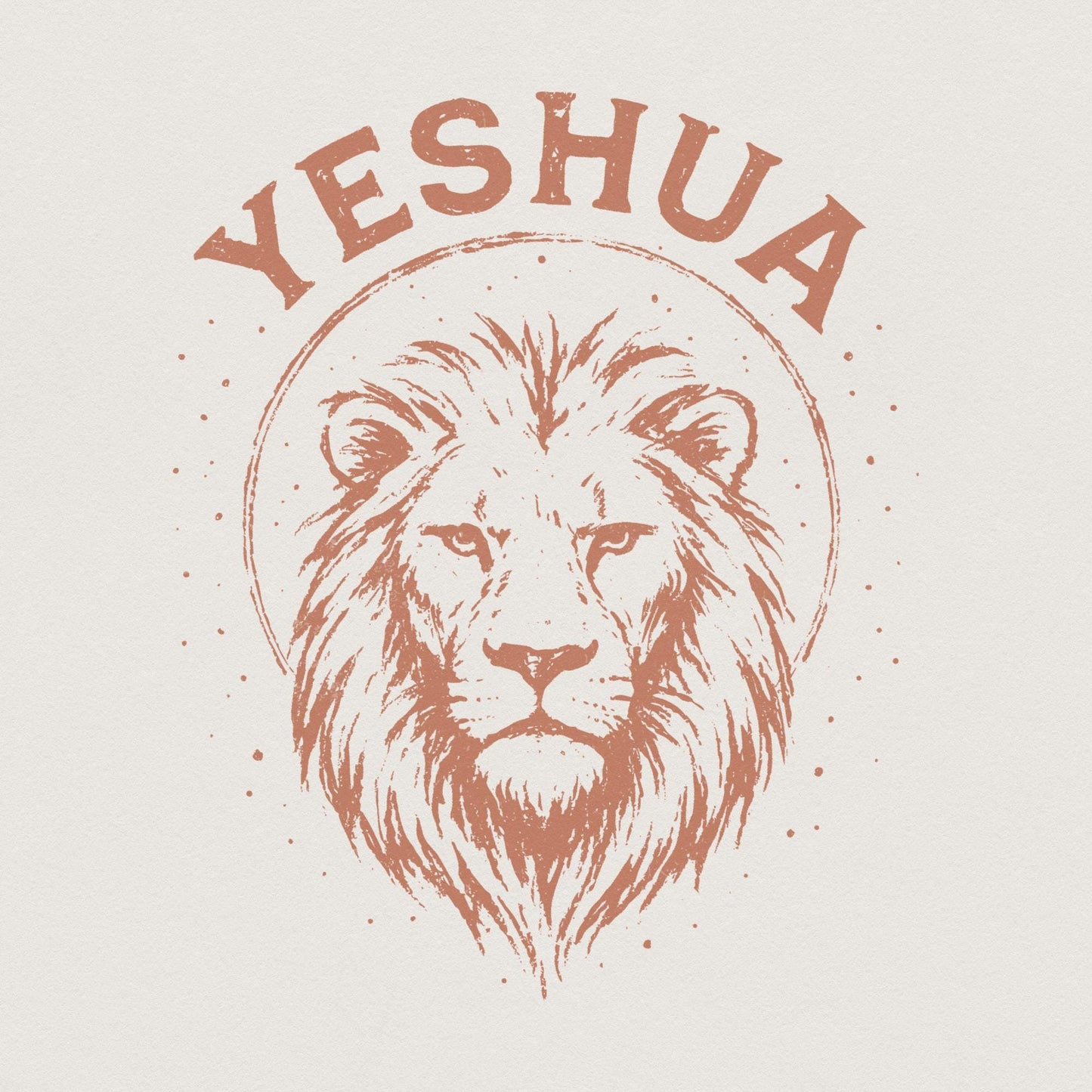 Yeshua PNG, Lion of Judah Digital Download - 300 DPI Design for T-Shirt