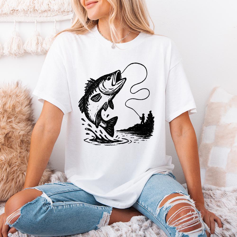 Large Mouth Bass PNG, Fishing Clipart - 300 DPI Design for T-Shirt
