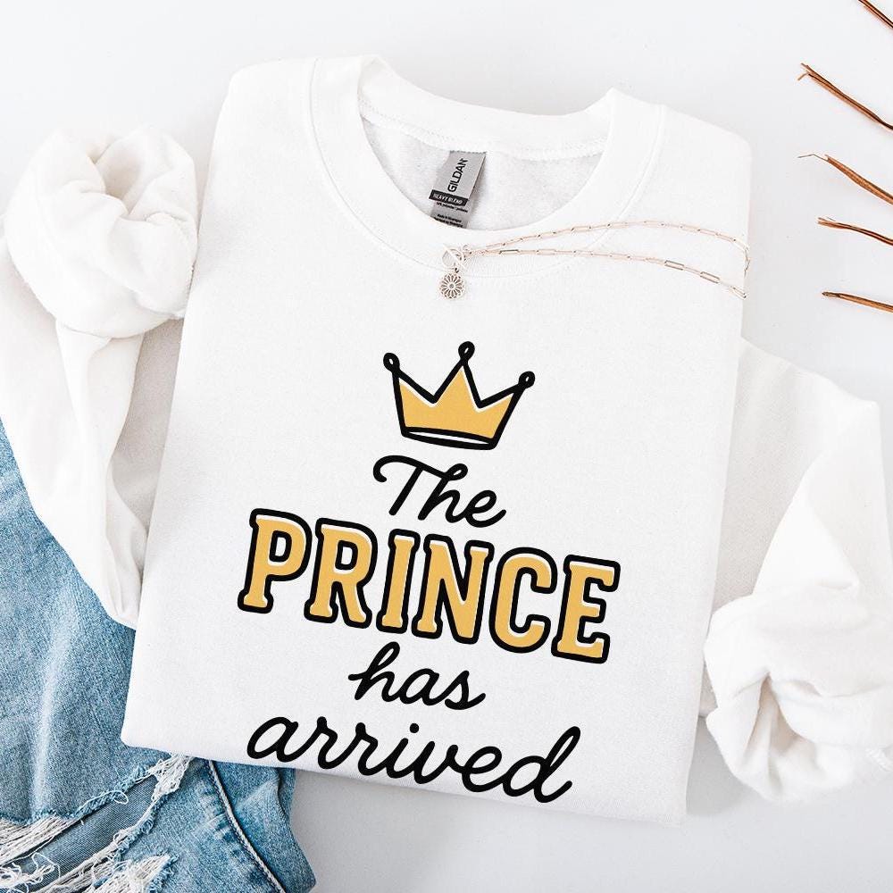 The Prince Has Arrived PNG, Royal Baby Boy Announcement PNG - 300 DPI