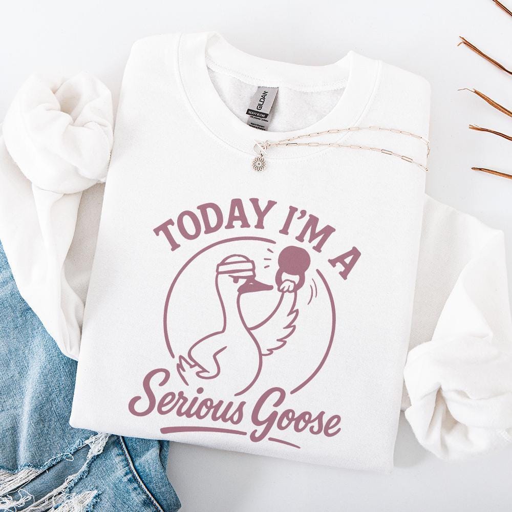 Today I'm A Serious Goose PNG, Funny Goose Digital Download - 300 DPI