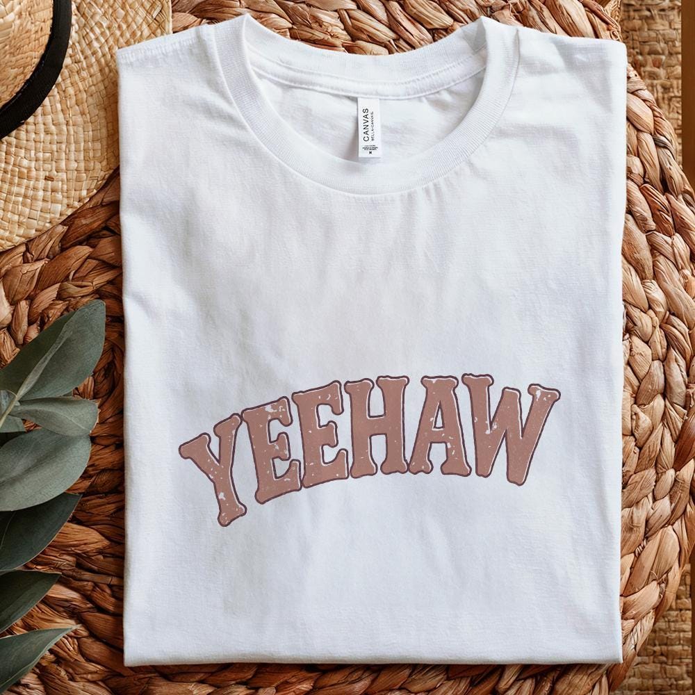 Yeehaw PNG, Western Aesthetic Digital Download - 300 DPI Design for T-Shirt