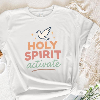 Holy Spirit Activate PNG, Christian Digital Download - 300 DPI Design for