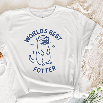 World’s Best Fotter PNG, Funny Otter Dad Shirt - 300 DPI Design for T-Shirt