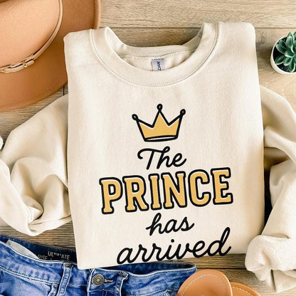 The Prince Has Arrived PNG, Royal Baby Boy Announcement PNG - 300 DPI