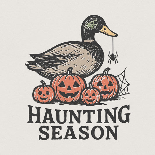 Haunting Season PNG, Duck Halloween Shirt - 300 DPI Design for T-Shirt
