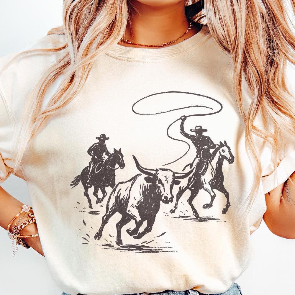 Digital Download Rodeo Cowboy PNG, Western Bull Riding Clipart - 300 DPI