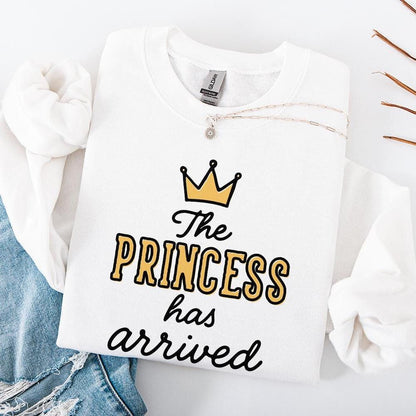The Princess Has Arrived PNG, Baby Shower Shirt Design - 300 DPI Design