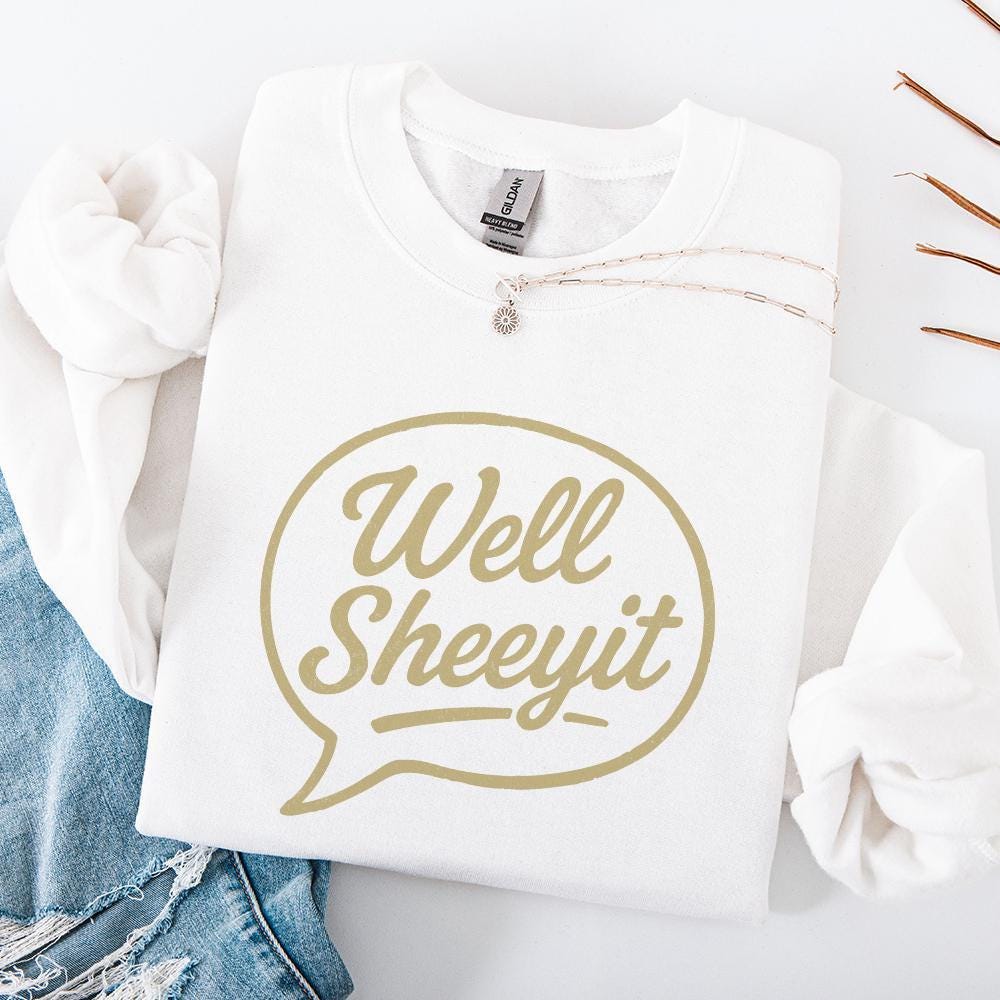 Well Sheeyit PNG, Retro Speech Bubble Saying - 300 DPI Design for T-Shirt