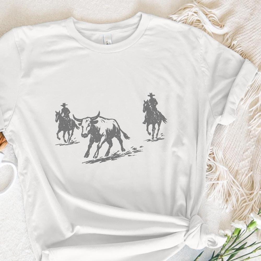 Western Rodeo PNG, Cowboy Digital Download - 300 DPI Design for T-Shirt