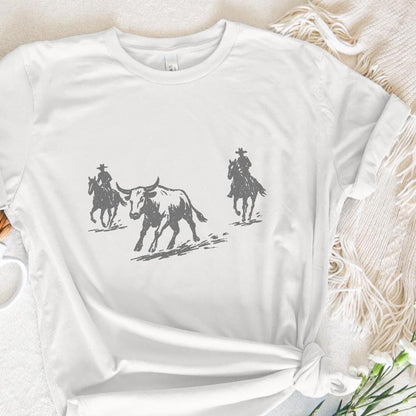 Western Rodeo PNG, Cowboy Digital Download - 300 DPI Design for T-Shirt
