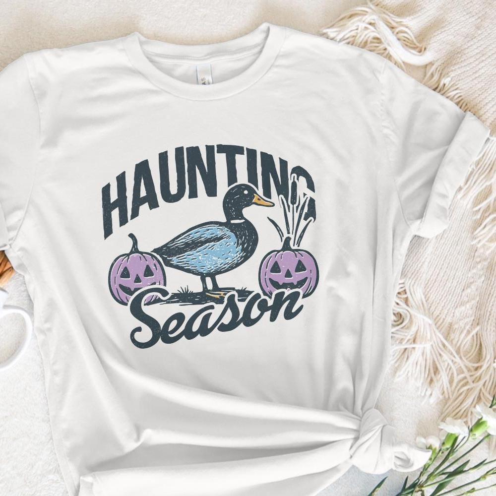 Haunting Season PNG, Halloween Duck Digital Download - 300 DPI Design for