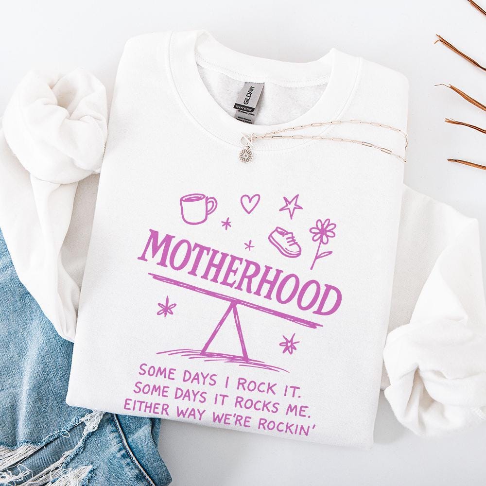 Motherhood PNG, Some Days I Rock It - 300 DPI Design for T-Shirt