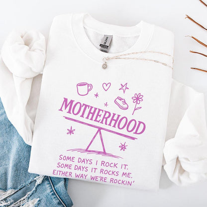 Motherhood PNG, Some Days I Rock It - 300 DPI Design for T-Shirt
