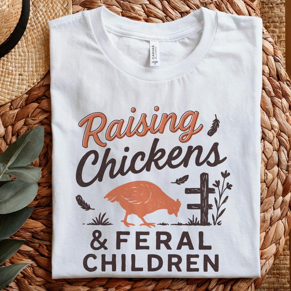 Raising Chickens & Feral Children PNG, Homestead Digital Download - 300