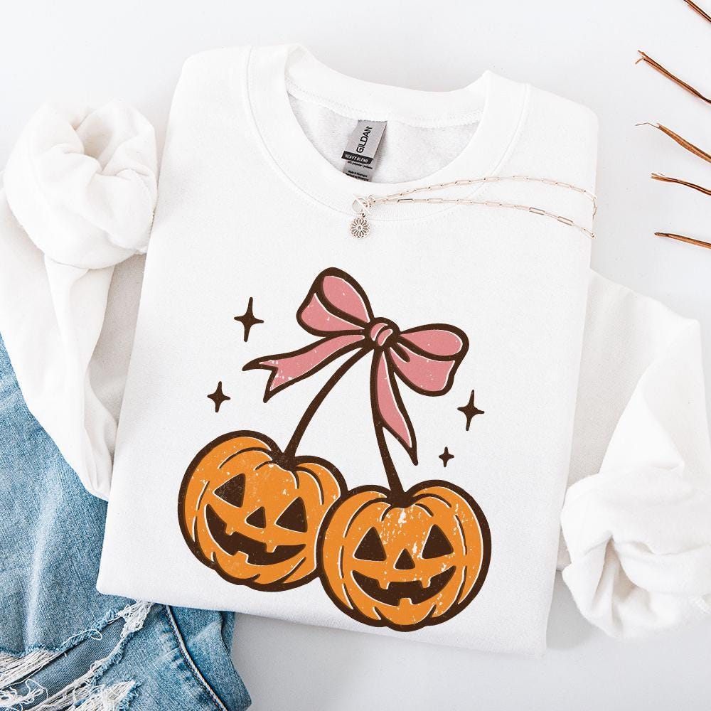 Double Pumpkin PNG, Halloween Clipart - 300 DPI Design for T-Shirt
