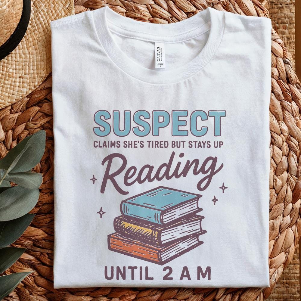 Suspect Claims She’s Tired But Stays Up Reading PNG, Book Lover Digital